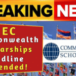 Deadline for Commonwealth Scholarships