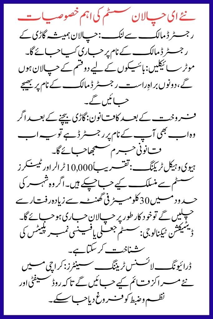 Sindh Home Minister Announces E-Challan System