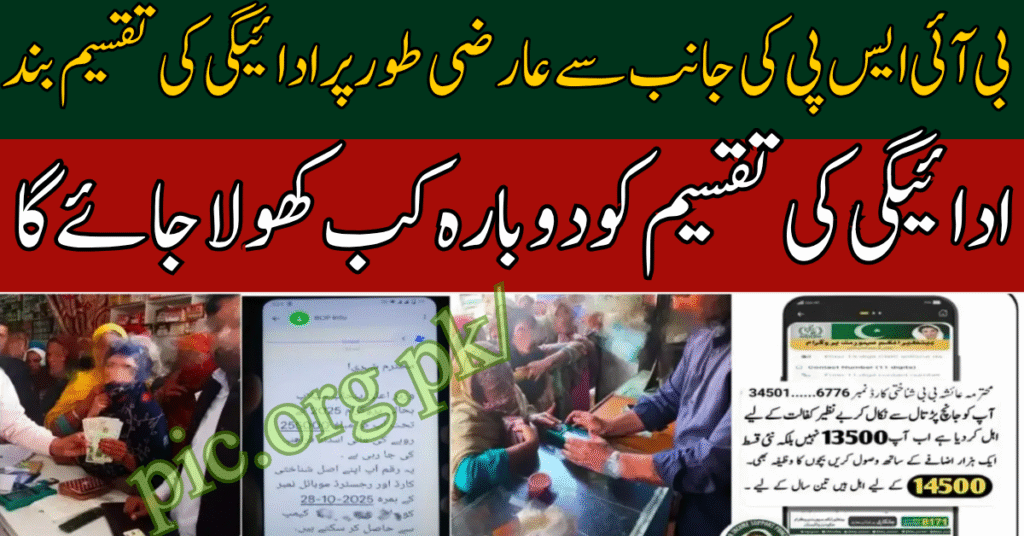 BISP Payments Temporarily Stopped