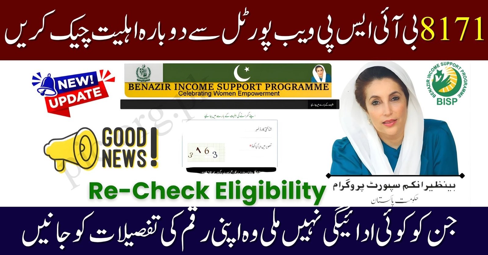 Recheck 8171 Web Portal Eligibility