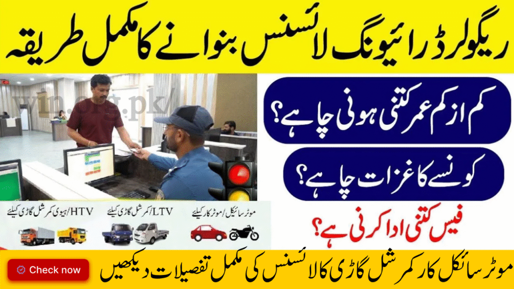 Punjab Driving License Renewal
