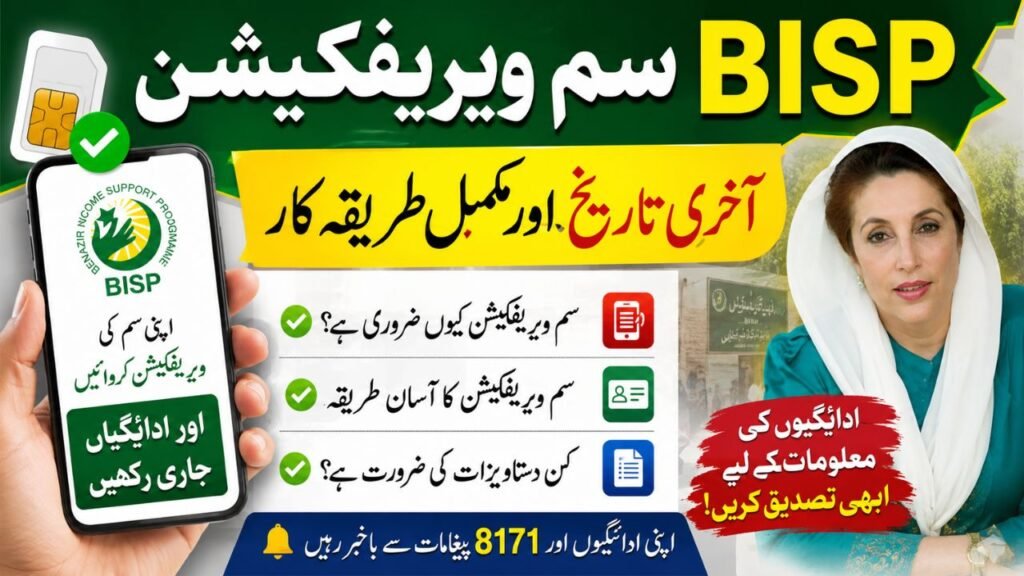 BISP Mobile SIM Verification Last Date
