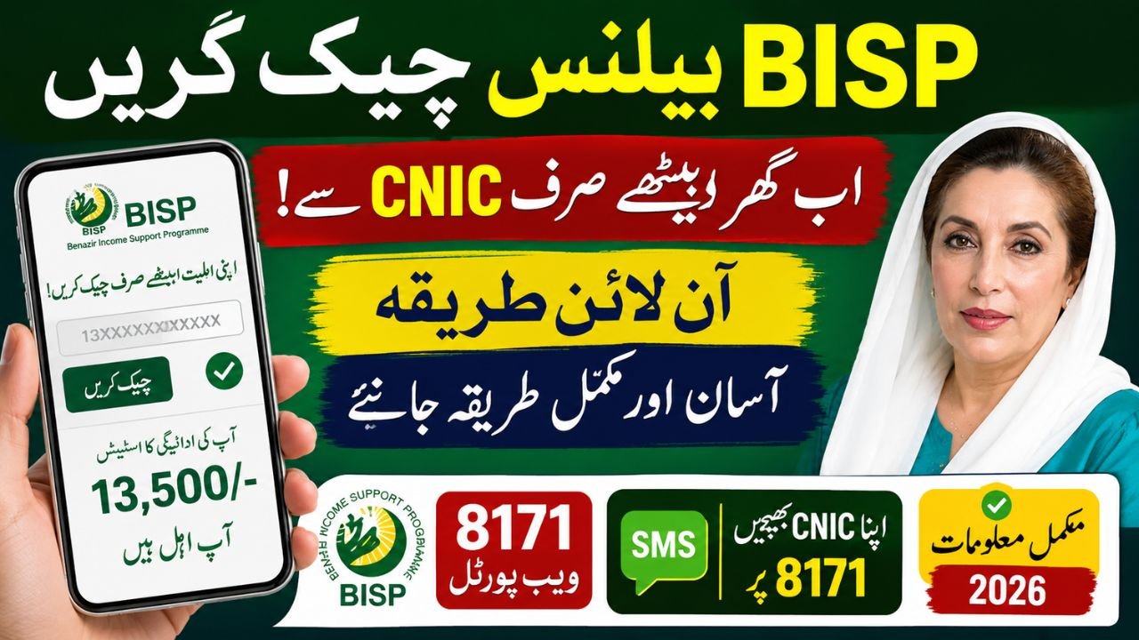 BISP Balance Online by CNIC