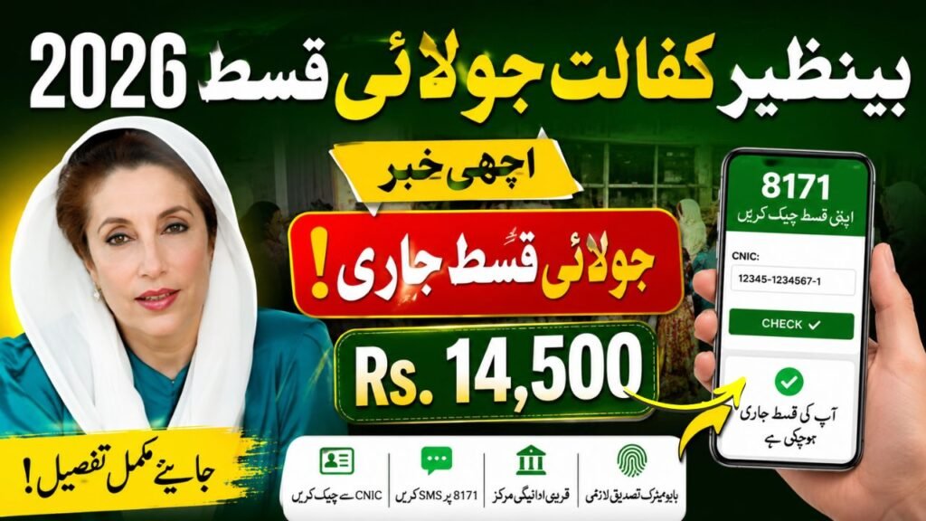 Benazir Kafalat July Installment