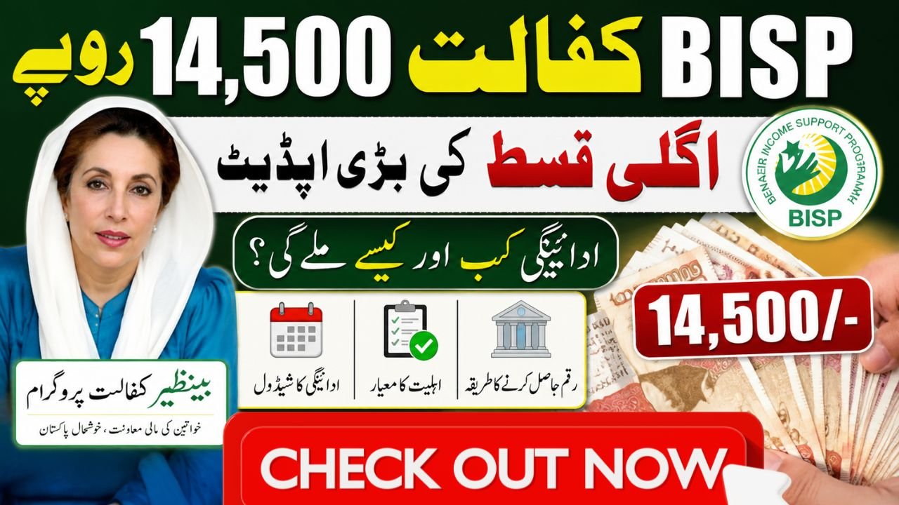 BISP Kafalat 14,500 Next Quarterly Installment