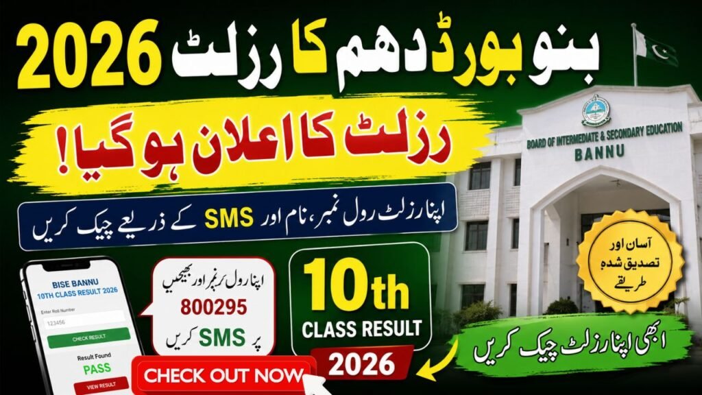 BISE Bannu 10th Class Result