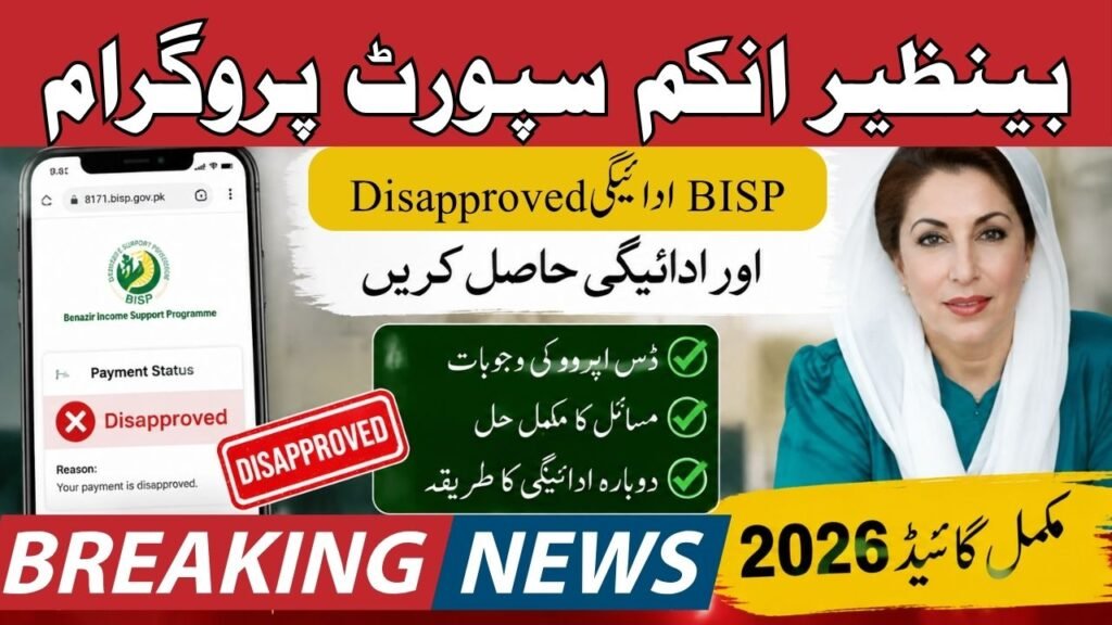BISP Payment Disapproved 2026