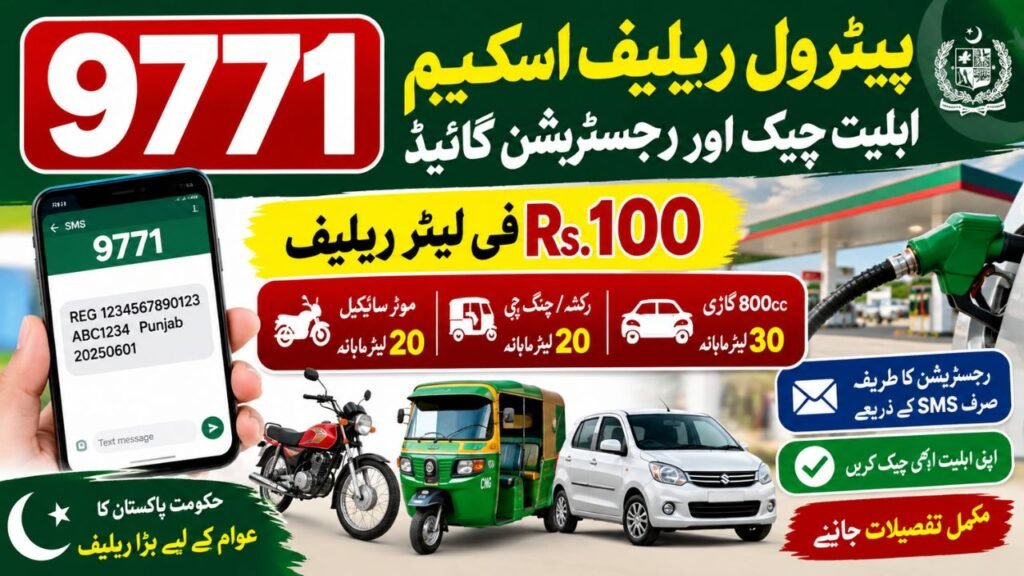 Petrol Relief Token via 9771 SMS